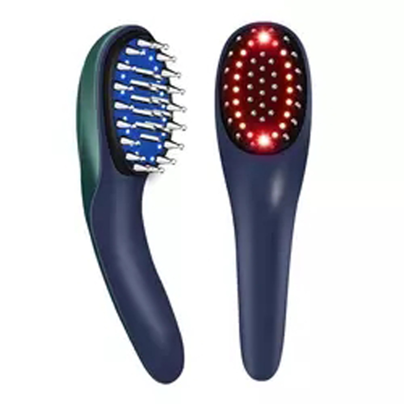 Croissance des cheveux peigne électrique la tête laser massage rf rf rouge bleu léger anti-cheveux Traitement de la perte de cheveux EMS vibration brosse à cheveux
