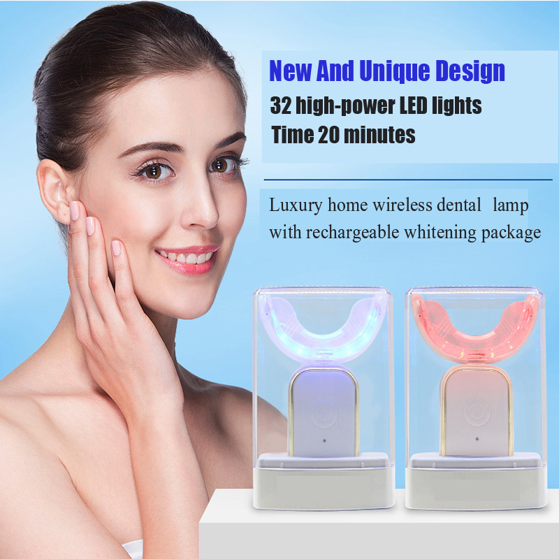 Advanced Wireless Recharge Bleaching Nouveau design dents dents LED BLASSION LED 2022 Snow Drinf Whitening Light Private Label Smart Rechargeable Light Kit OEM OEM Utilisation